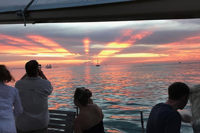 Key West Small-Group Sunset Sail with Wine and Hors d'oeuvres - The sunset from the schooner