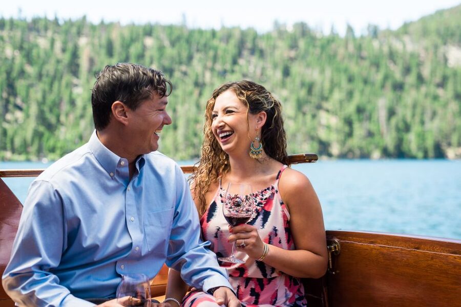 Lake Tahoe: Emerald Bay Wine-Tasting Boat Tour - Vikingsholm from the water