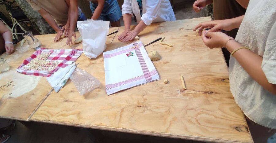 Lecce: Pasta Making Class in 1400s-Era Courtyard with Wine - The first lesson: flour, water, and local technique