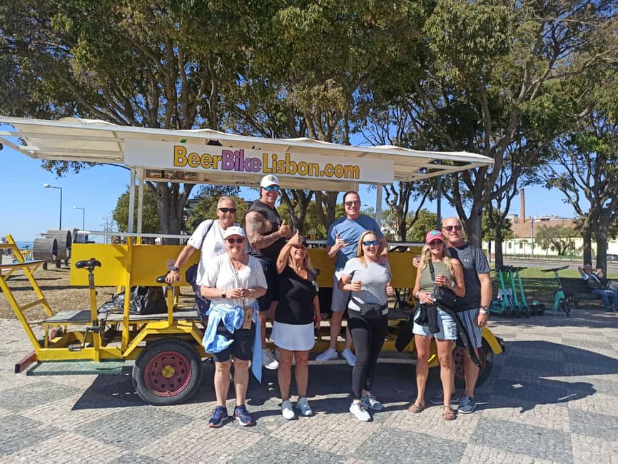 Lisbon: 1-Hour Beer, Sangria or Wine Bike Sightseeing Tour - Starting Along the Tejo Promenade