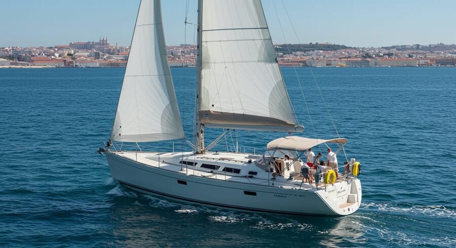 Lisbon: Champagne Sailing Tours - Commerce Square and the old waterfront