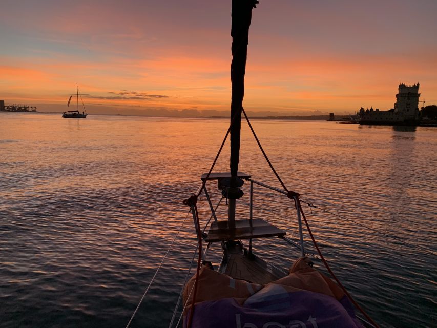 Lisbon: Sunset Sailing Cruise with Wine - The waterfront sights from the Tagus
