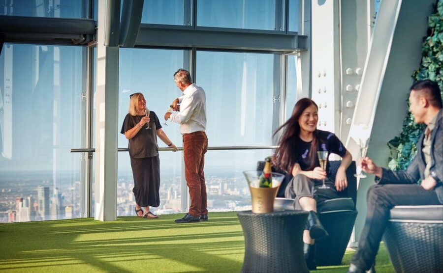 London: The Shard Entry Ticket with Champagne - Level 69 and the multimedia displays