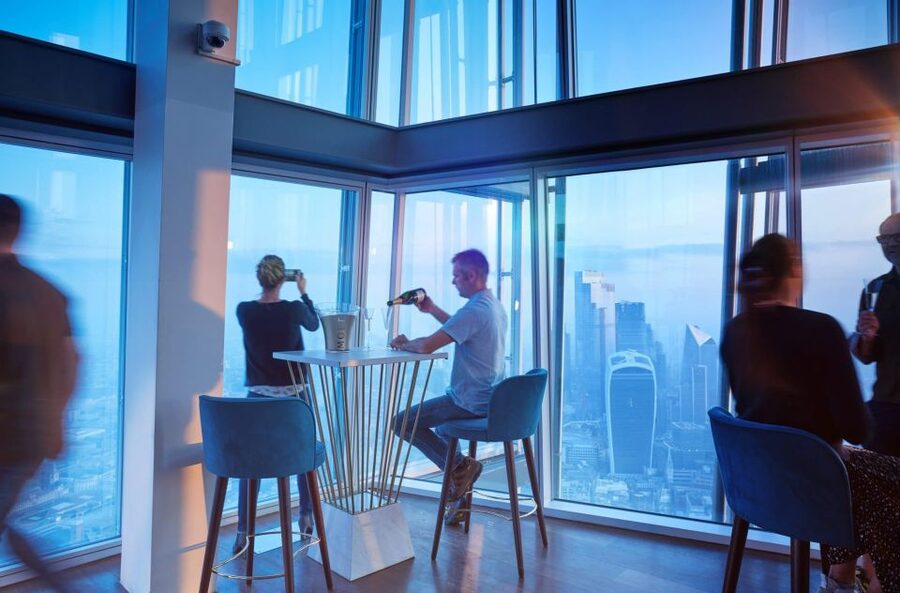 London: The Shard Entry Ticket with Champagne - Champagne, cocktails, and limited seating