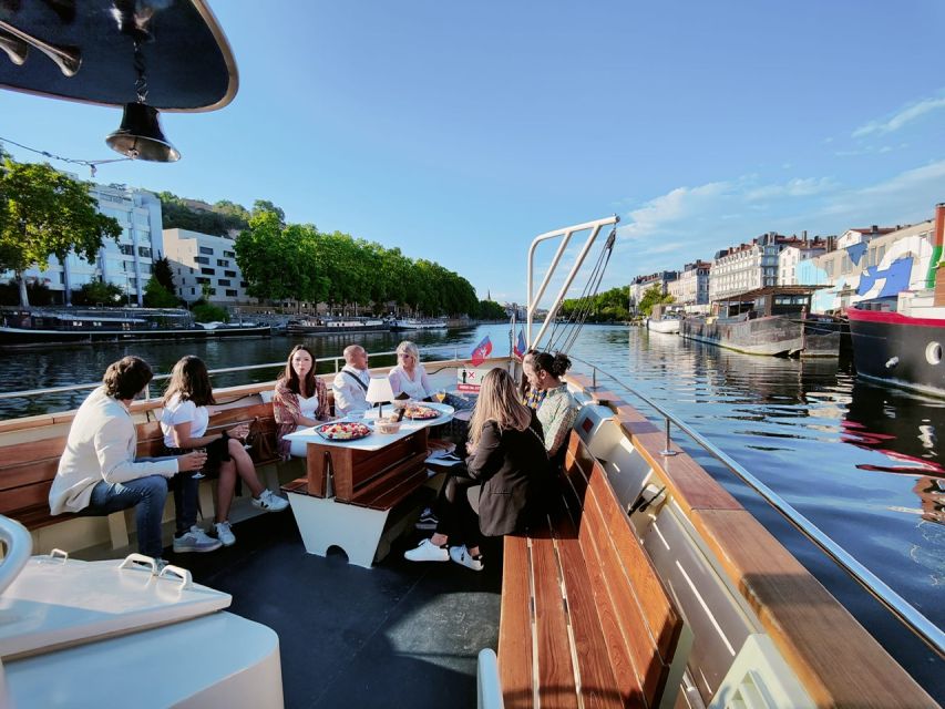 Lyon: City Cruise with Charcuterie, Cheese, and Wine - Boarding at Confluence