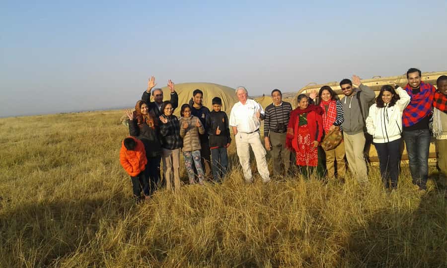 Maasai Mara: Hot Air Balloon Safari & Champagne Breakfast - Sunrise from the basket