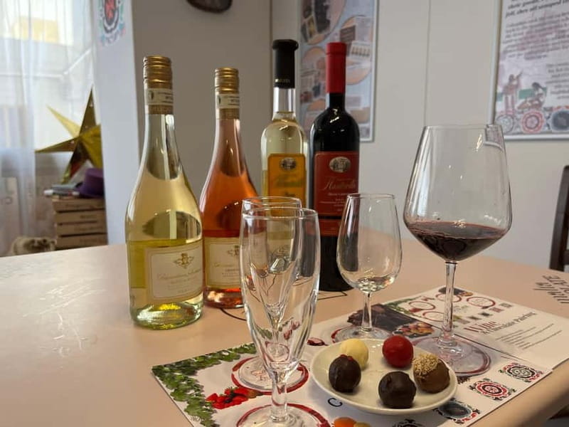 Malta: Wine and Chocolate Pairing Experience - Four Maltese wines, five chocolates, and one busy hour