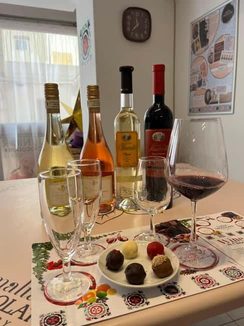 Malta: Wine and Chocolate Pairing Experience - A friendly Bugibba setting