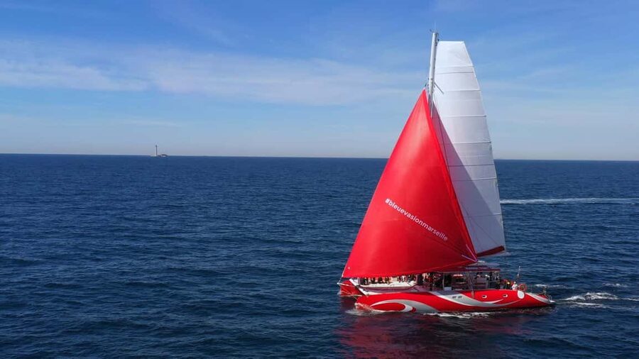 Marseille : Calanques Catamaran Cruise with Lunch & Wine - Weather can change the whole experience
