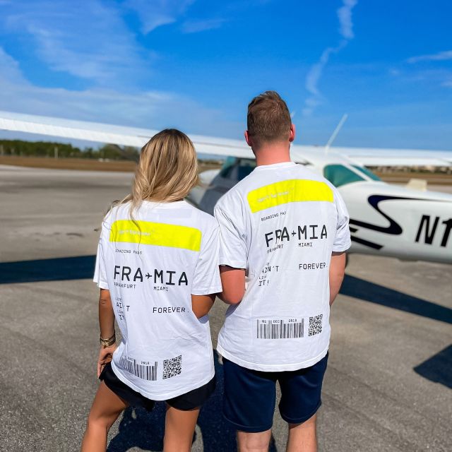 Miami Beach: Private Luxury Airplane Tour with Champagne - Miami Beach from a birds-eye view