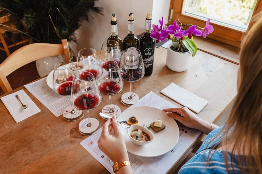 Montalcino: Guided Winery Tour & Gourmet Food Tasting - Inside the Three-Level Cellar