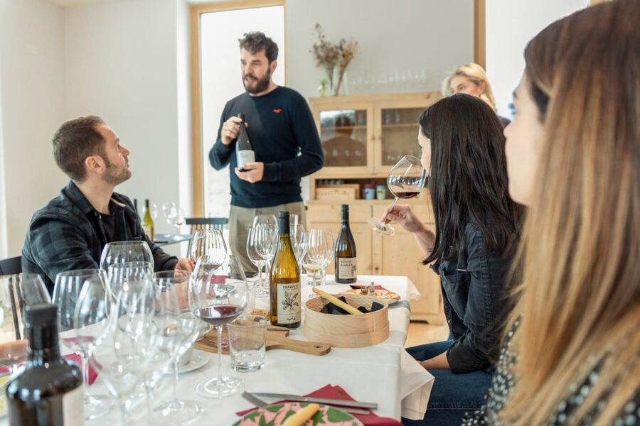 Monte Baldo: Organic Mountain Wines Tour and Tasting - Walking through the organic mountain vineyards