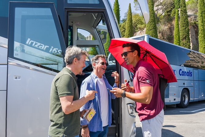 Montserrat Full Day Tour with Farmhouse Lunch and Winery Visit - Riding the cogwheel train down
