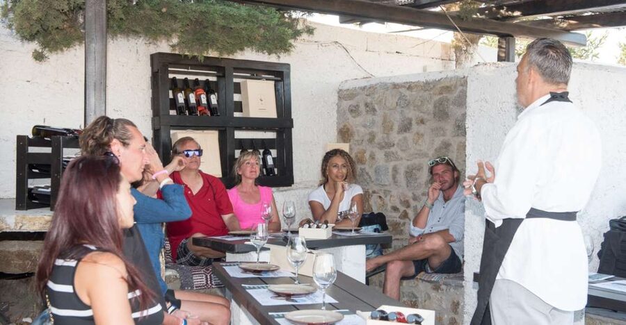 Mykonos: Wine Tasting at a Mykonian Farm - Local cheese, crackers, and farm snacks