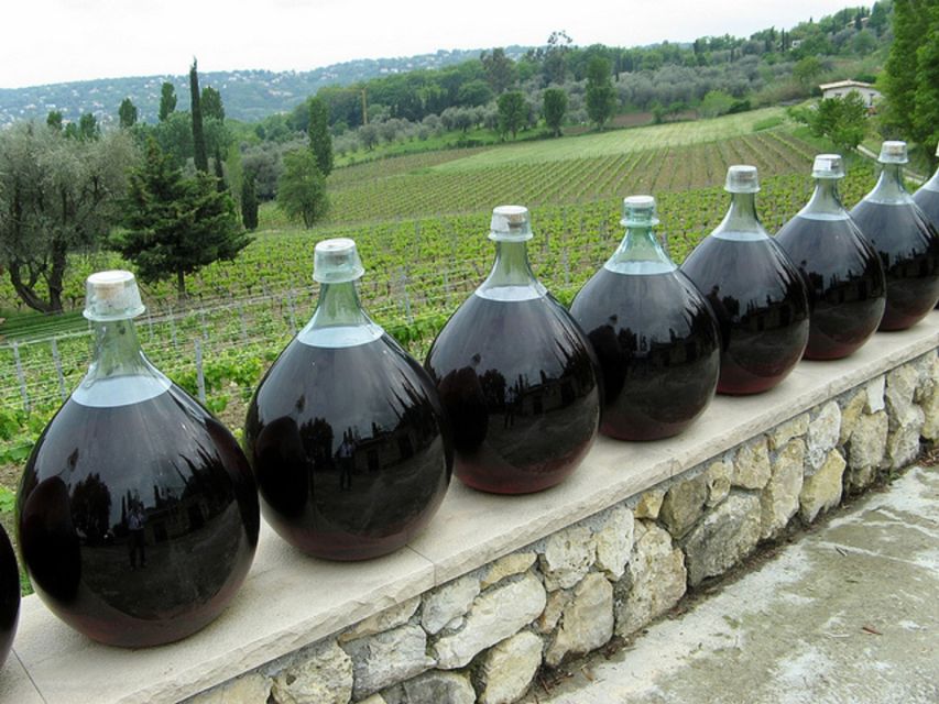 Nice: Half-Day Saint Paul de Vence and Wine Tasting Tour - Tasting local wine at Saint Jeannet