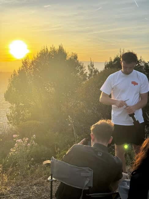 Nice: Sunset & Wine Tasting in a historic Land Rover - Sunset above Nice and the sea