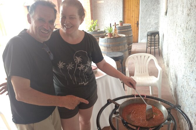 Paella Class, Winery & Bike Ride - Free Hotel Pickup from Sitges - Caves Romagosa Torne and nine generations of cava