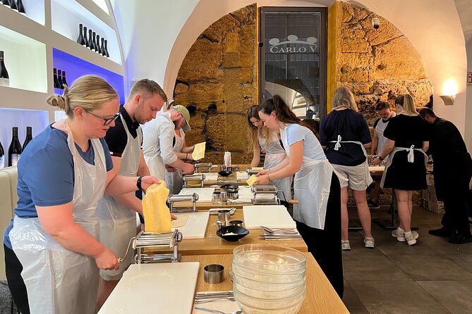 Palermo: Pasta and Tiramisu Small Group Cooking Class with Wine - Prosecco first, then into the kitchen