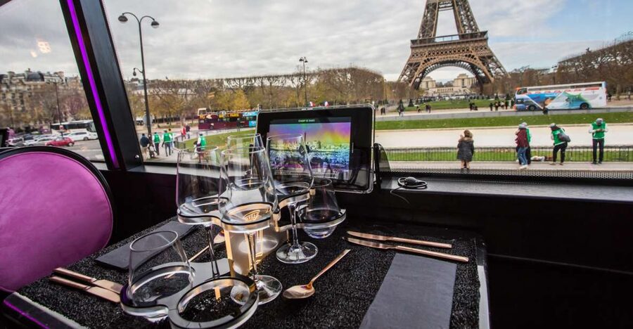 Paris: Champs Elysées Bus Toqué w/Lunch & Glass of Champagne - Why Bus Toqué works for a first look at Paris