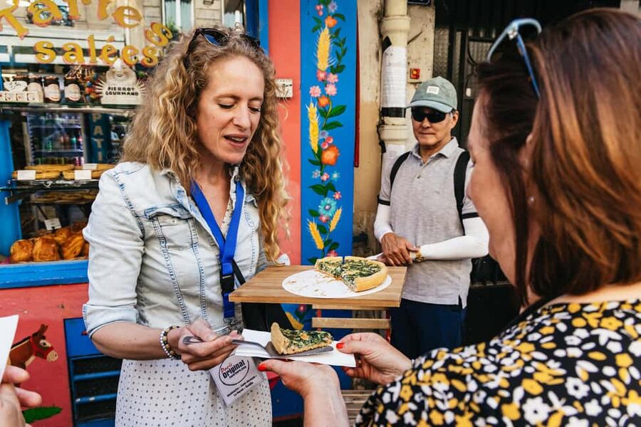 Paris: Montmartre Cheese, Wine & Pastry Guided Walking Tour - Savory stops, cheese, charcuterie, and wine