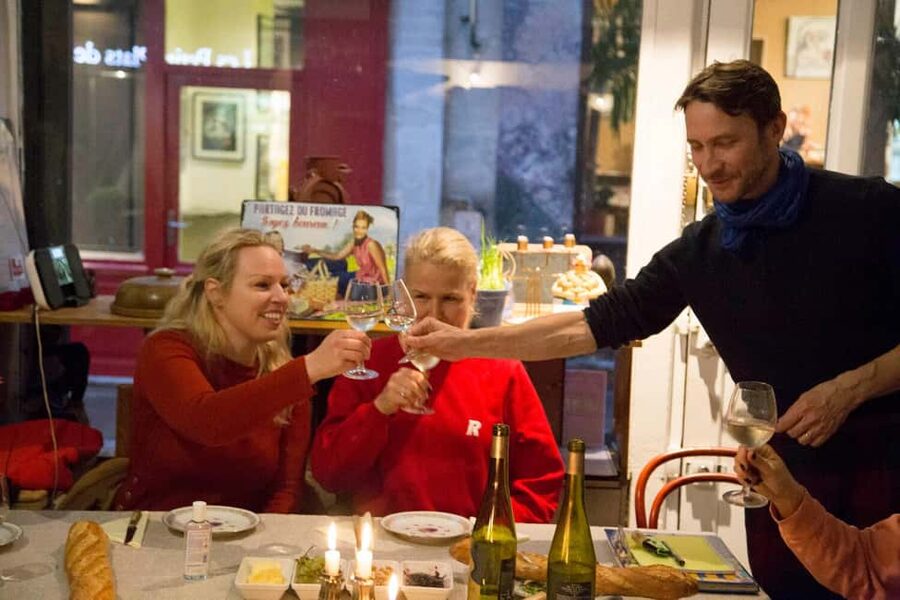 Paris: Wine and Cheese Tasting with a Chef Sommelier - Six cheeses, three wines, and plenty of extras