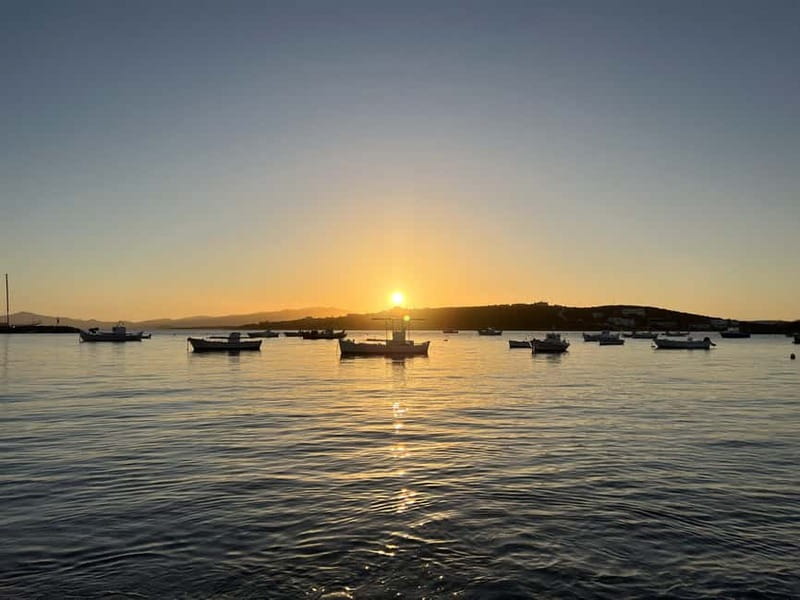Paros: Sunset Boat Trip with Soft Drinks and Local Wine - Leaving Pounda for northern Antiparos