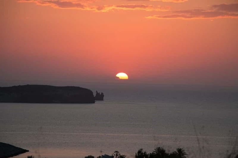 Paros: Sunset Boat Trip with Soft Drinks and Local Wine - Sunset colors over the Aegean