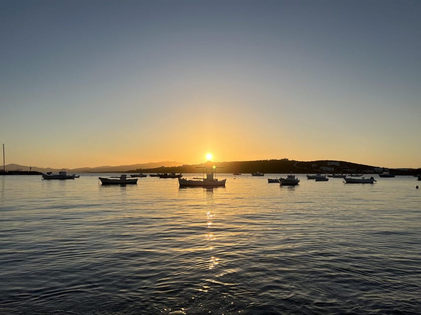Paros: Sunset Boat Trip with Soft Drinks and Local Wine - Fira channel: the quiet heart of the cruise