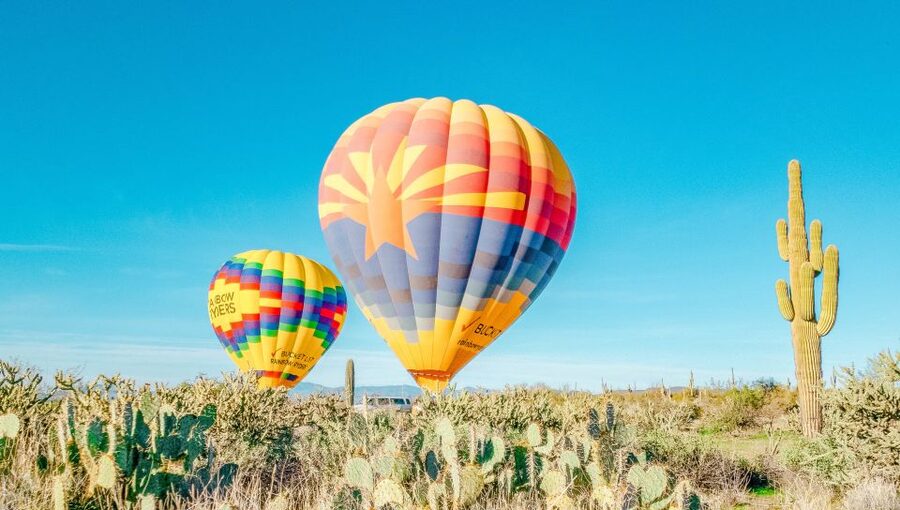 Phoenix: Hot Air Balloon Flight with Champagne - Champagne and light snacks after touchdown