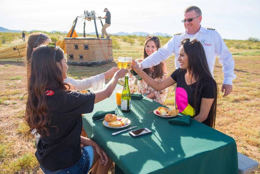 Phoenix: Hot Air Balloon Ride with Champagne and Catering - Key points to know before you book
