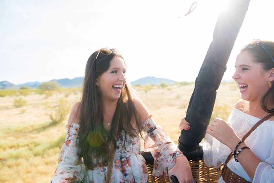 Phoenix: Hot Air Balloon Ride with Champagne and Catering - Watching the balloon come to life