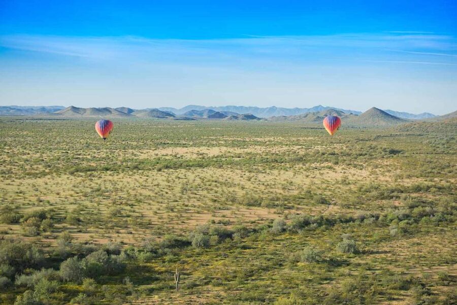 Phoenix: Hot Air Balloon Ride with Champagne and Catering - The early pickup and drive to Deer Valley