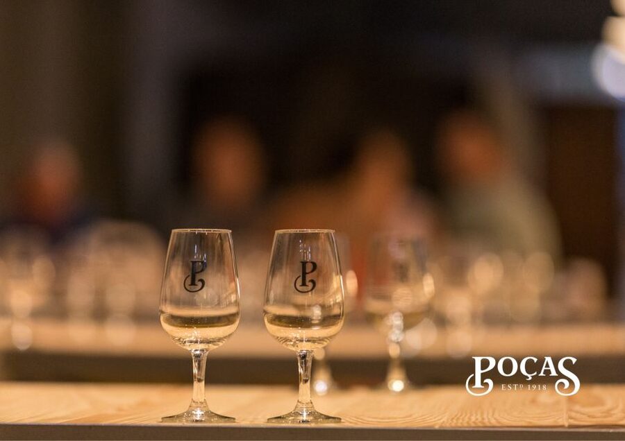 Poças: Guided Tour & Port Wine Tasting with Pastel de Nata - Walking into the tasting room