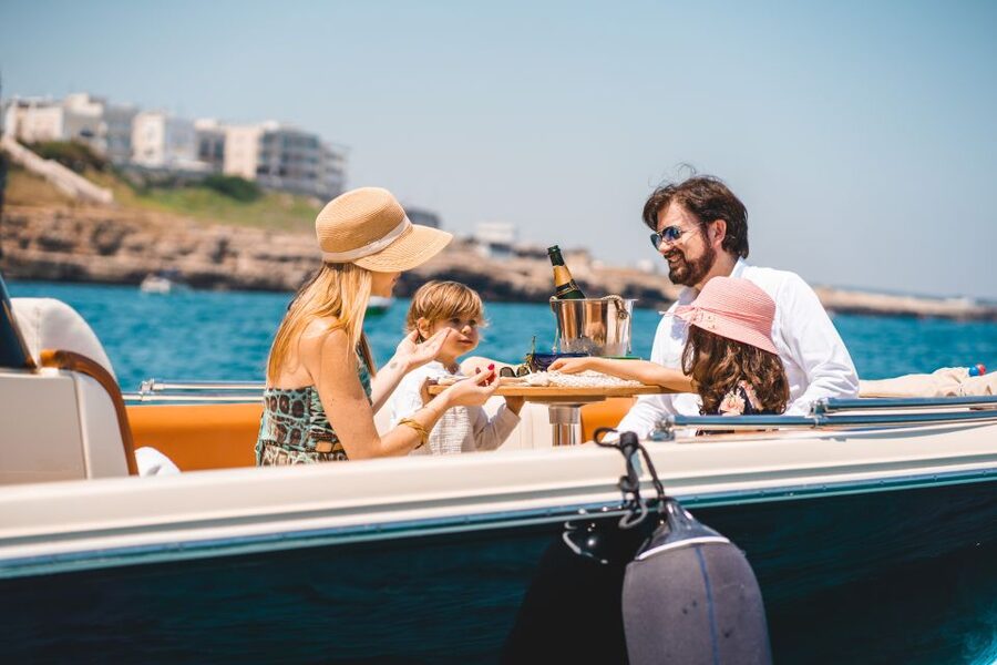 Polignano a Mare: Private Cruise with Champagne - Grotta Palazzese and time for swimming