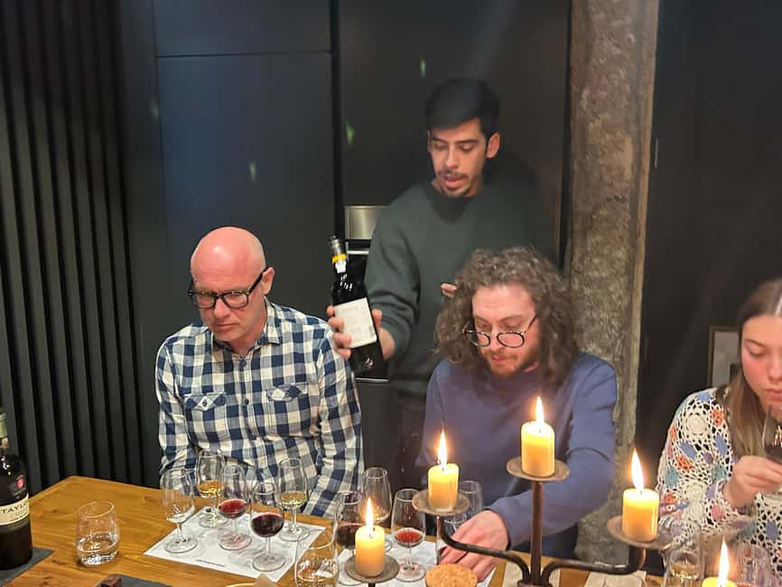 Porto: 3 or 5 Port Wine Tasting with Pairings - The first three pours: White, Tawny, and Ruby