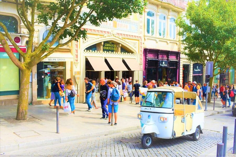 Porto: Private Tuk-Tuk Tour with Short Walks and Wine - From Café Batalha to Porto’s central sights