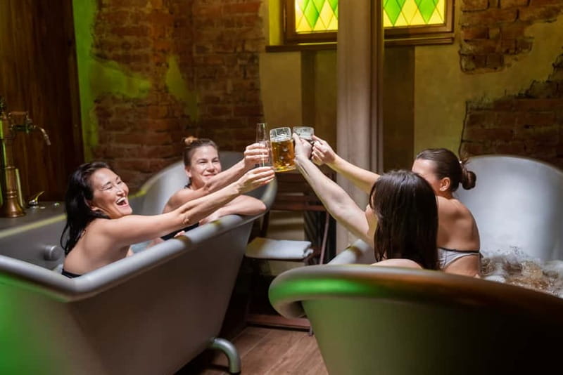 Prague: Beer and Wine Spa Bath with Salt Cave Experience - Key points to know before booking
