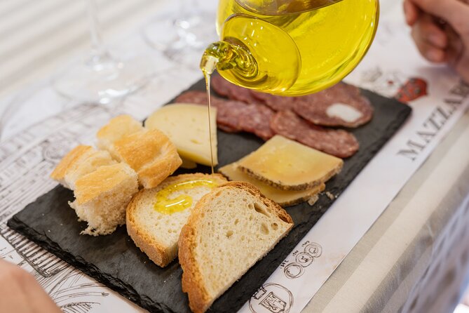 Private Food and Wine Tour in the Cellar with Tastings - Bruschetta, cheese, cured meats, and olive oil
