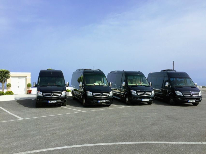 Private Group Visit to Akrotiri & 3 Wineries with Tastings - Private transport and pickup that save time