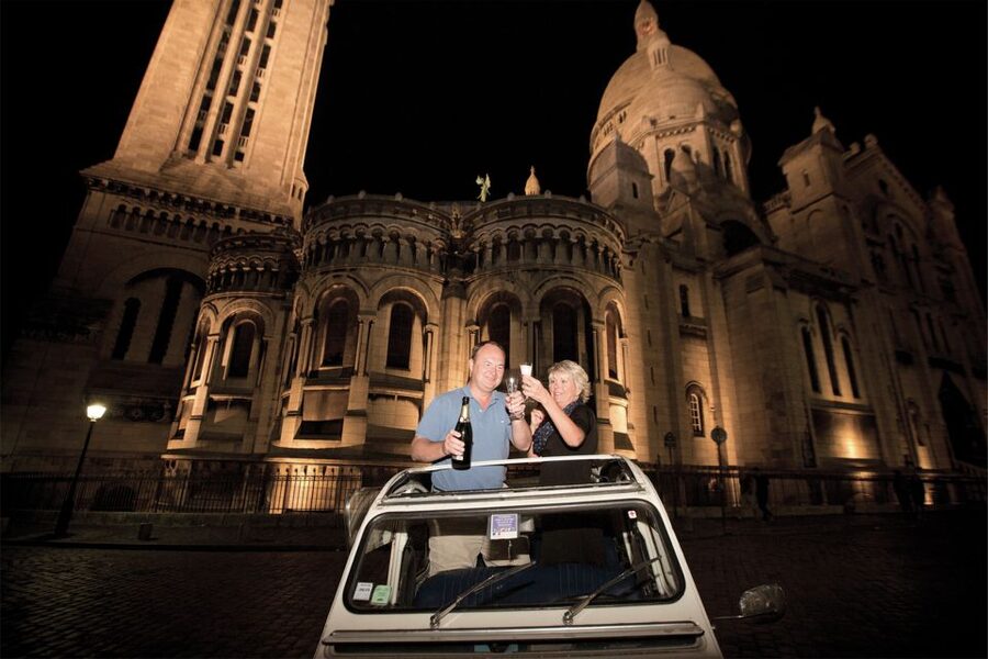 Private tour of Paris by Night with Champagne - Along the Champs-Elysees to the Arc de Triomphe