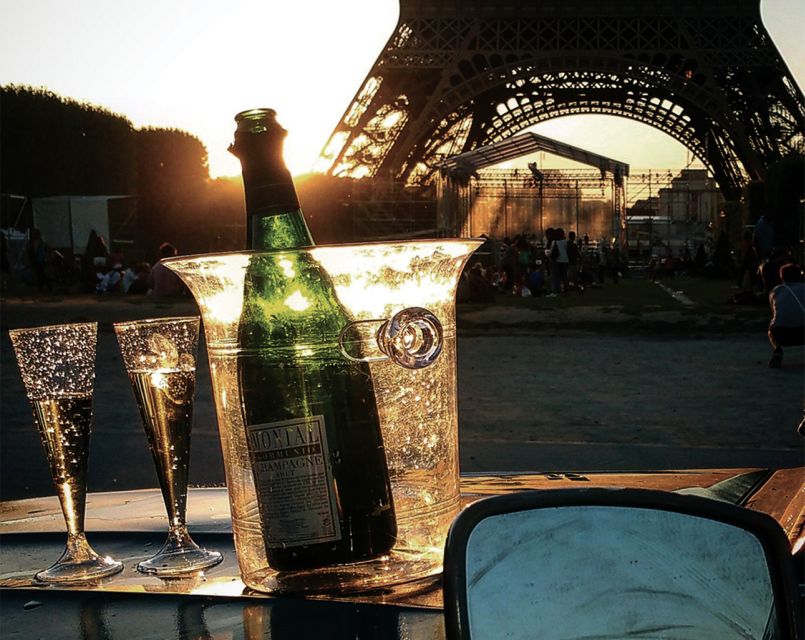 Private tour of Paris by Night with Champagne - Passing the Louvre, Notre Dame, and Opera Garnier