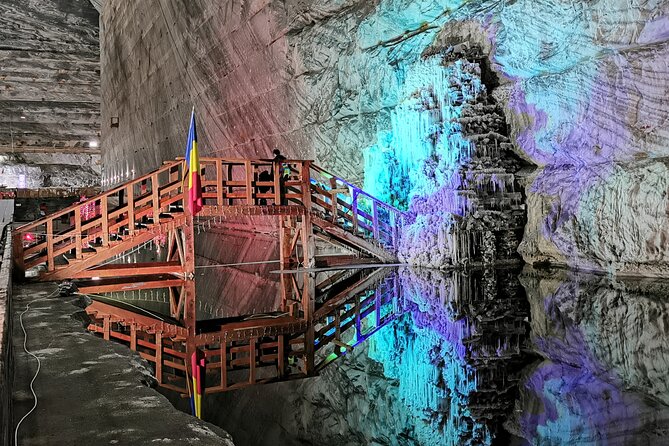 Private Tour to Salt Mine, Lunch at Winery and Dracula Grave - Entering Slănic Prahova’s 208-meter salt mine