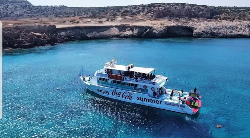 Protaras Blue Lagoon Sunset Tour with Pizza & Champagne - Pizza, fruit, and what you actually get to eat