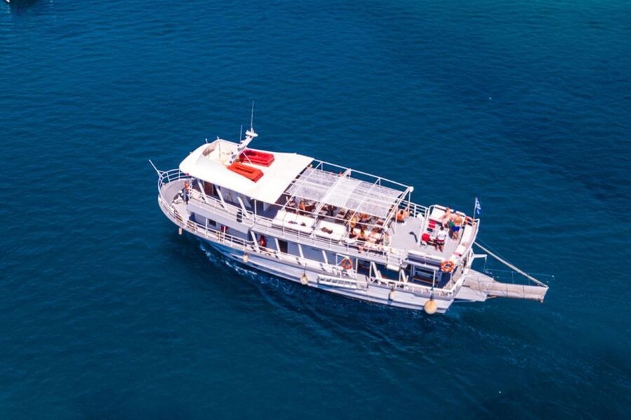 Rhodes: Bay to Bay Swim Cruise with Greek Buffet and Wine - Anthony Quinn Bay and the liveliest hour