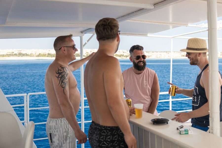 Rhodes: Bay to Bay Swim Cruise with Greek Buffet and Wine - Who will get the most from this day