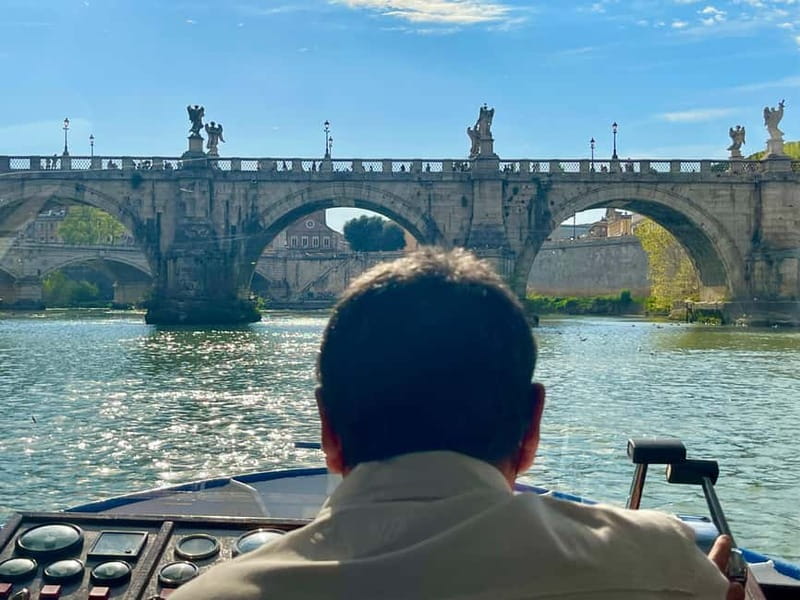 Rome: Food Tasting and Wine Pairing & Tiber River Boat Ride - What you see at each river stop
