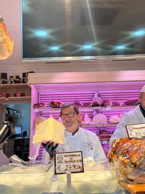 Rome: Food & Wine Tour of Campo de Fiori, Ghetto, Trastevere - Cheese, salami, and the value of small producers