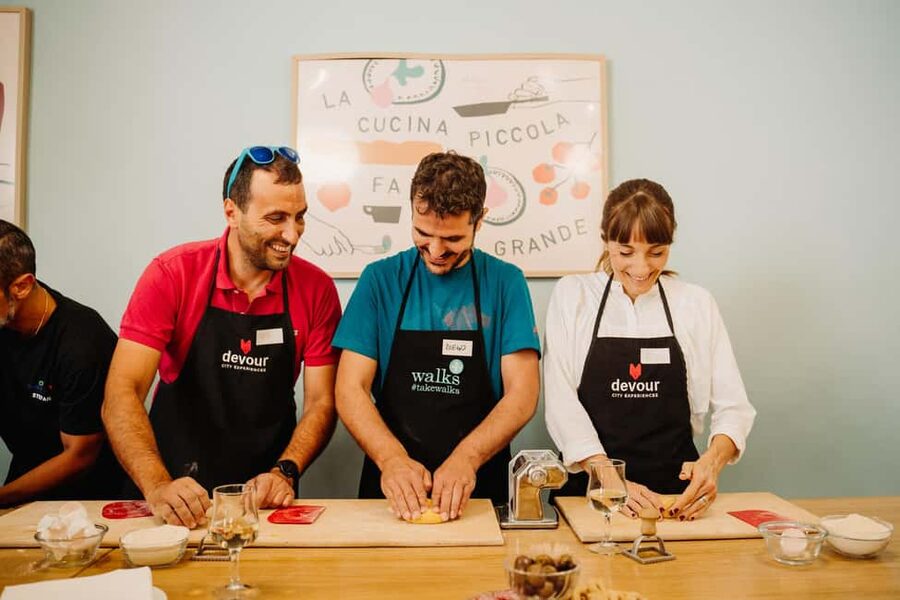 Rome: Fresh Pasta-Making Class with Wine and Gelato - Roman sauces while the pasta rests