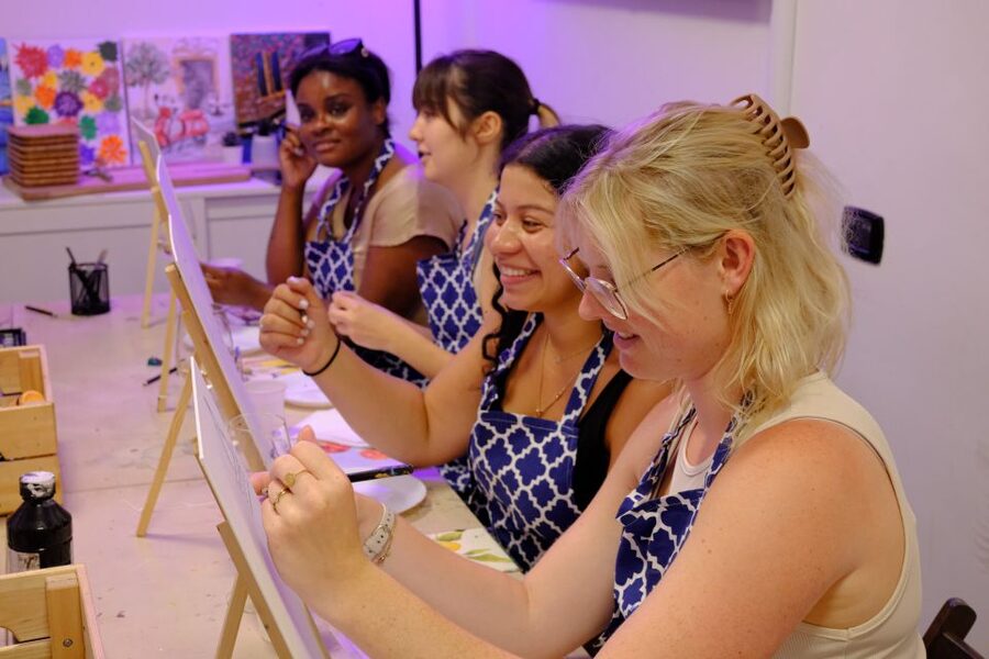Rome: Painting Class with Unlimited Wine - Key points to know before booking