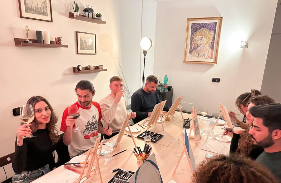 Rome: Painting Class with Unlimited Wine - Booking details worth knowing